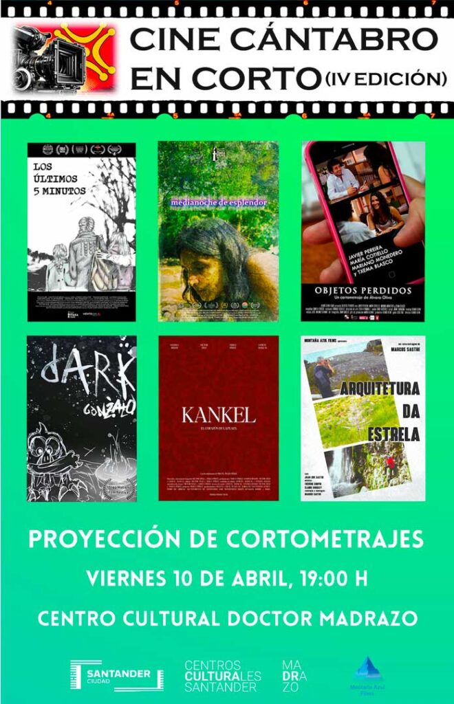 Cartel Cine cántabro en corto IV edición.