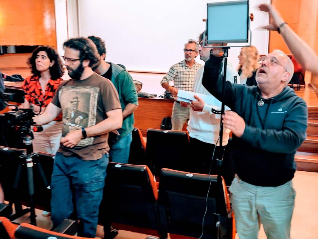 Rodaje Taller de cortometrajes Universidad de Cantabria impartido por Álvaro Oliva en Santander.