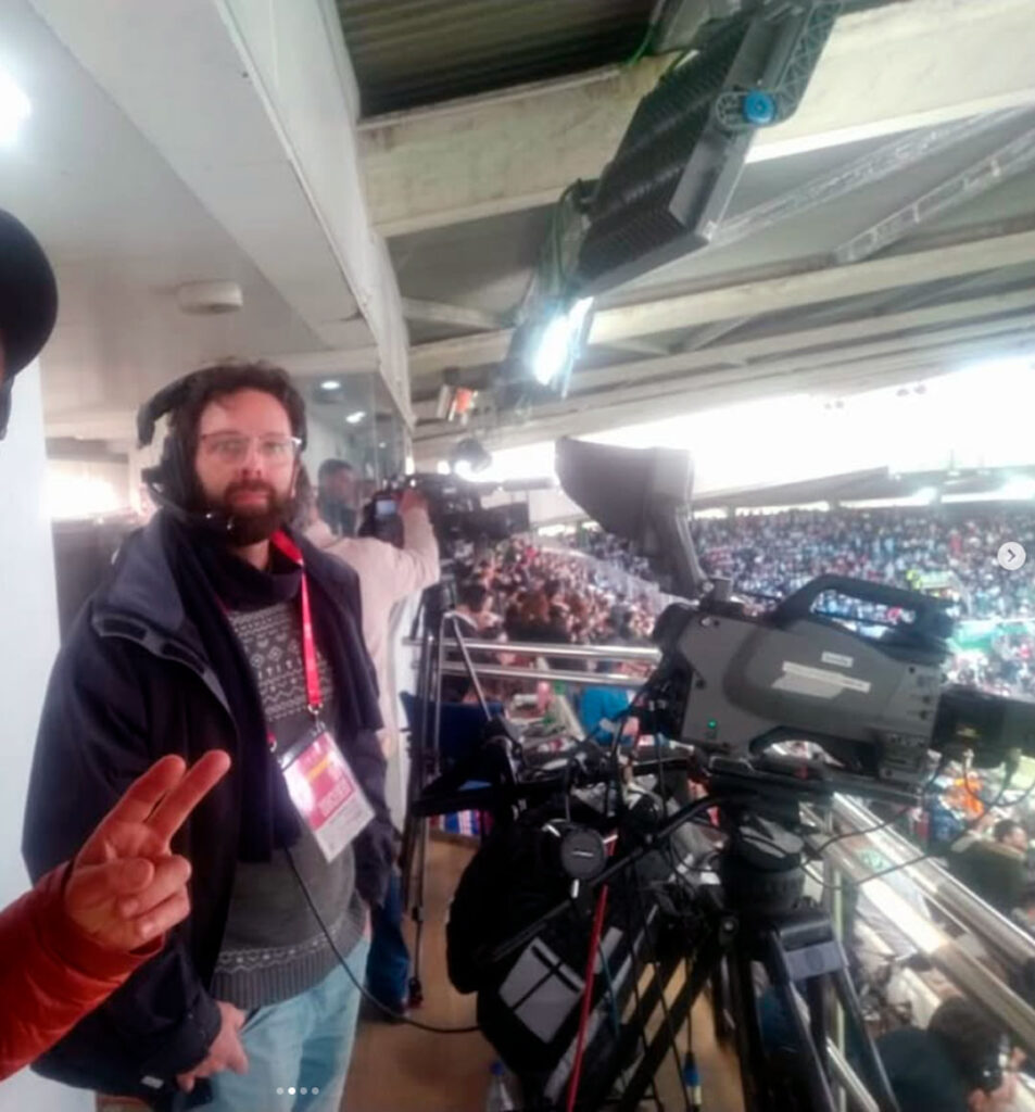 Álvaro Oliva. Cámara televisión Santander, Cantabria.