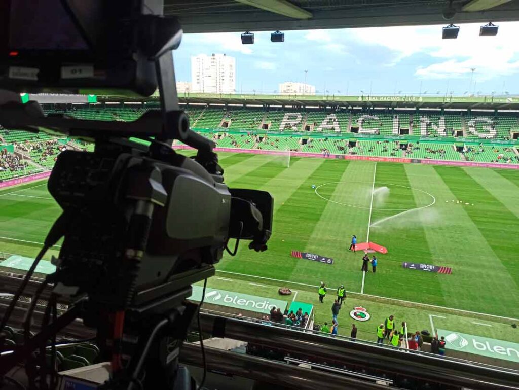 Operador de cámara Santander Cantabria. Partido Racing fútbol