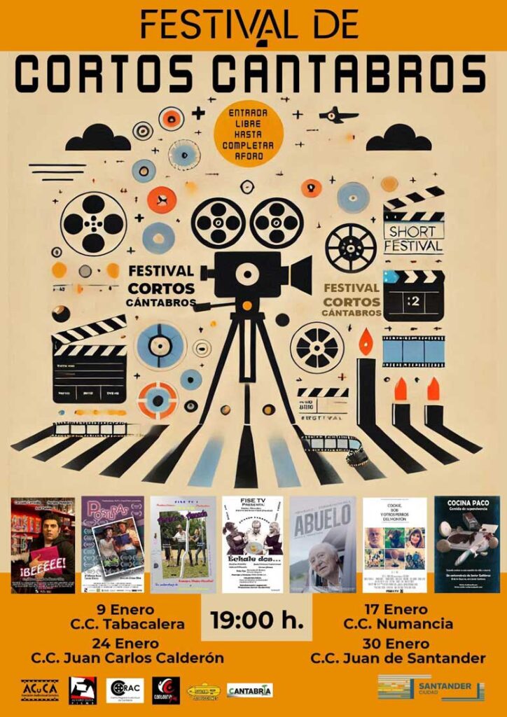 Festival cortos cántabros. Posturas y Beeeee entre ellos. 